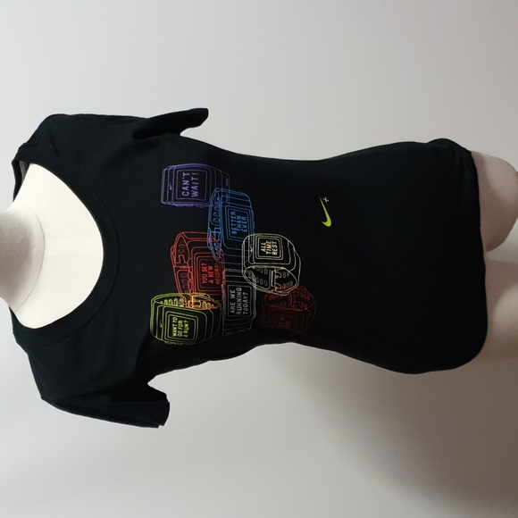 Nike Black Tee watch motivational print Size S - Picture 6 of 6
